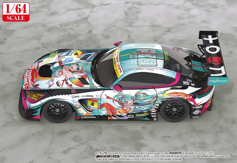 Hatsune Miku GT Project Fahrzeug 1/64 Good Smile Hatsune Miku AMG 2016 Super GT Ver. 7 cm – Bild 4