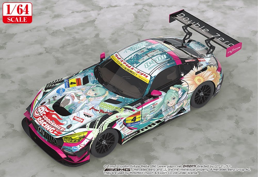 Hatsune Miku GT Project Fahrzeug 1/64 Good Smile Hatsune Miku AMG 2017 Super GT Ver. 7 cm – Bild 2
