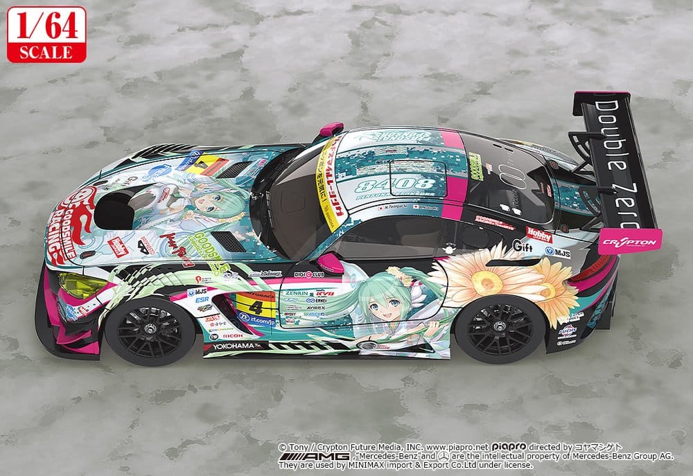 Hatsune Miku GT Project Fahrzeug 1/64 Good Smile Hatsune Miku AMG 2017 Super GT Ver. 7 cm – Bild 4