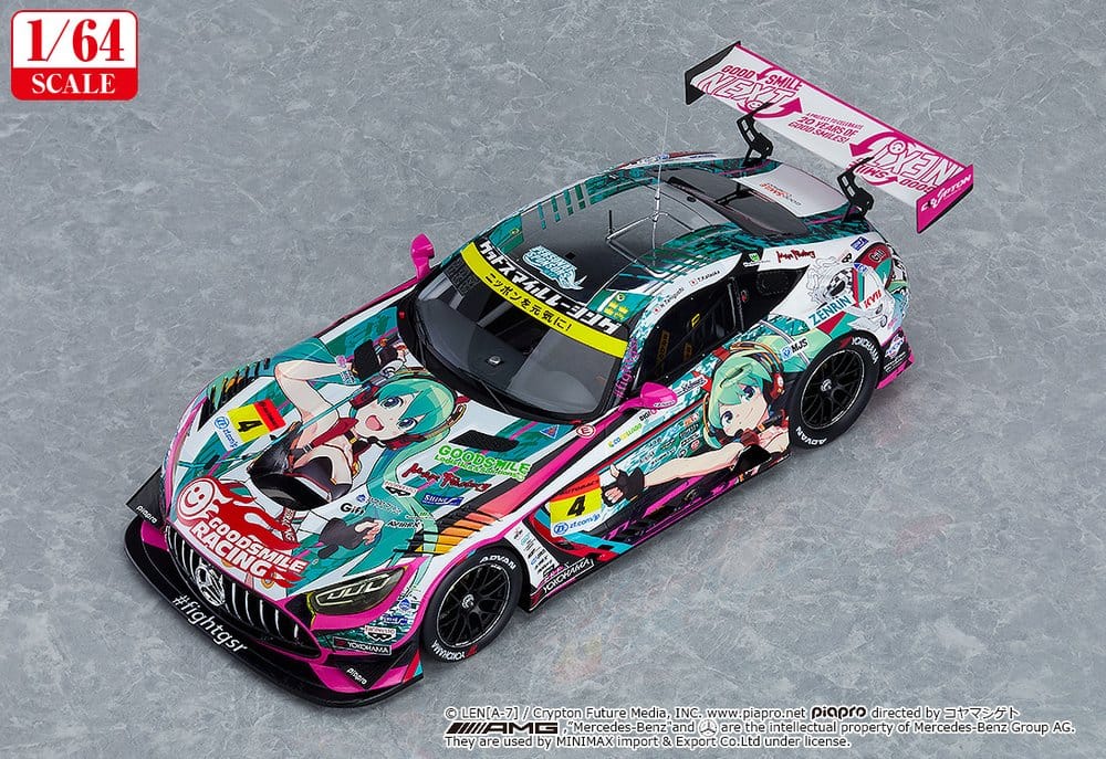 Hatsune Miku GT Project Fahrzeug 1/64 Hatsune Miku AMG 2020 SUPER GT Ver. 7 cm – Bild 2