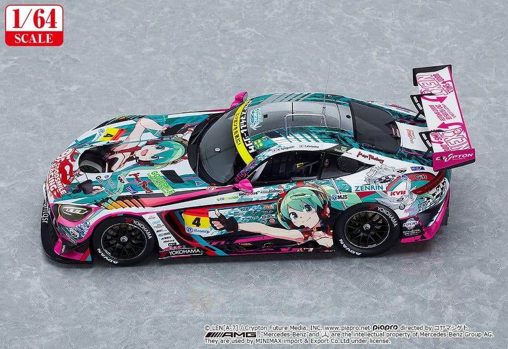 Hatsune Miku GT Project Fahrzeug 1/64 Hatsune Miku AMG 2020 SUPER GT Ver. 7 cm – Bild 4
