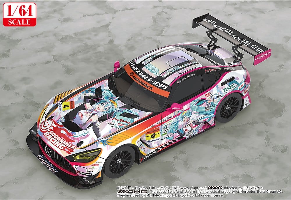 Hatsune Miku GT Project Fahrzeug 1/64 Hatsune Miku AMG 2021 SUPER GT Round 5 Ver. 7 cm – Bild 2