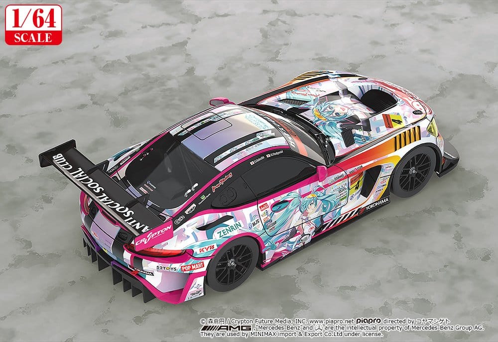 Hatsune Miku GT Project Fahrzeug 1/64 Hatsune Miku AMG 2021 SUPER GT Round 5 Ver. 7 cm – Bild 3