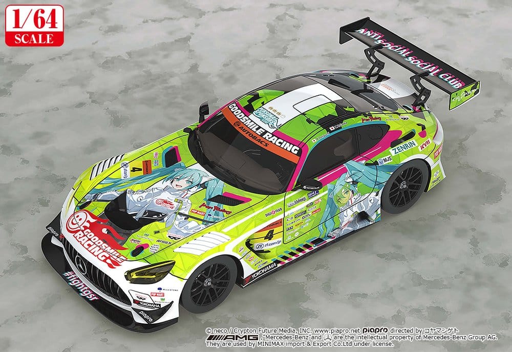 Hatsune Miku GT Project Fahrzeug 1/64 Hatsune Miku AMG 2022 Season Opening Ver. 7 cm – Bild 2