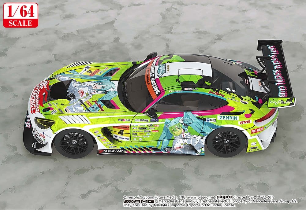 Hatsune Miku GT Project Fahrzeug 1/64 Hatsune Miku AMG 2022 Season Opening Ver. 7 cm – Bild 4