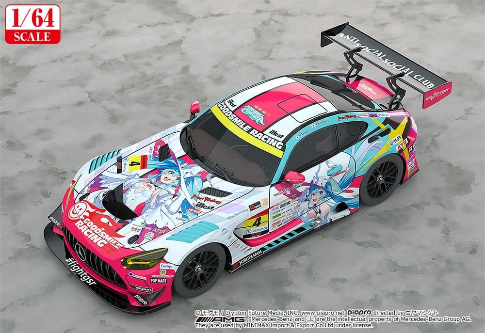 Hatsune Miku GT Project Fahrzeug 1/64 AMG 2024 Season Opening Ver. 7 cm – Bild 2