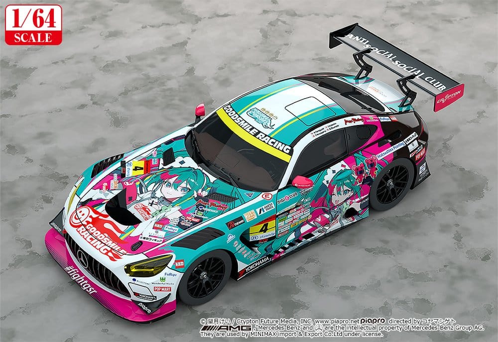 Hatsune Miku GT Project Fahrzeug 1/64 AMG 2025 Presentation Ver. 7 cm – Bild 2