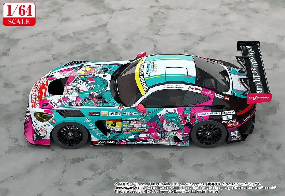Hatsune Miku GT Project Fahrzeug 1/64 AMG 2025 Presentation Ver. 7 cm – Bild 4