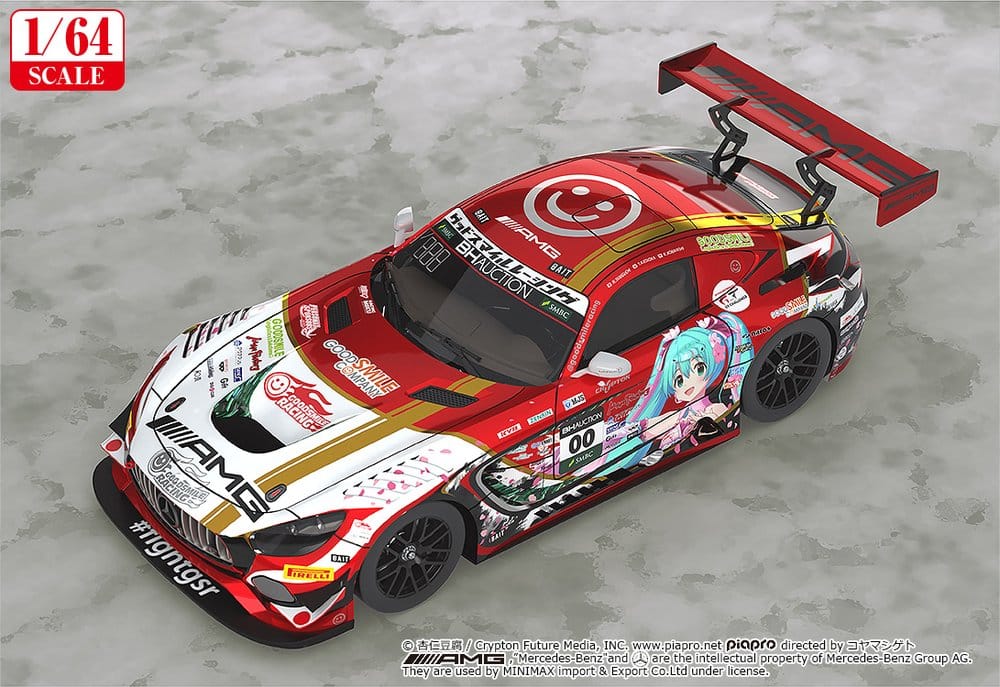 Hatsune Miku GT Project Fahrzeug 1/64 Mercedes-AMG Team Good Smile 2019 Suzuka 10 Hours Ver. 7 cm – Bild 2