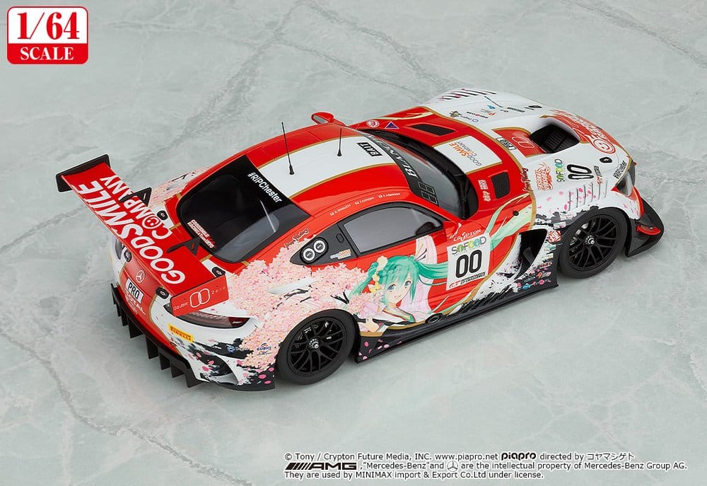 Hatsune Miku GT Project Fahrzeug 1/64 AMG 2017 SPA24H Ver. 7 cm – Bild 3