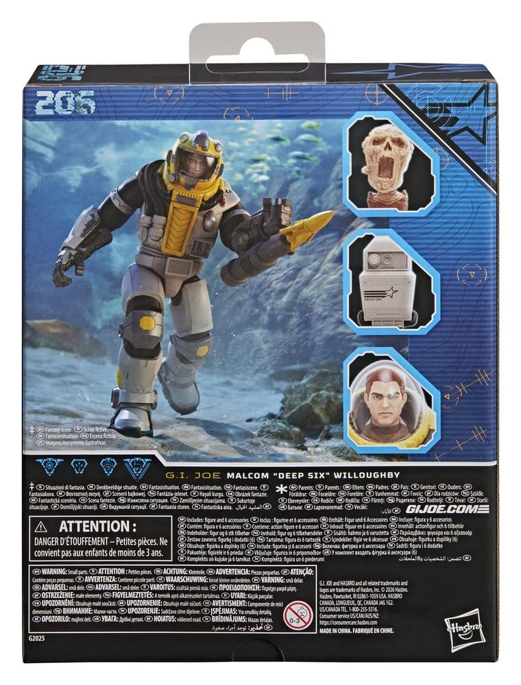 G.I. Joe Classified Series Deluxe Actionfigur #206 Malcom „Deep Six“ Willoughby 15 cm – Bild 2