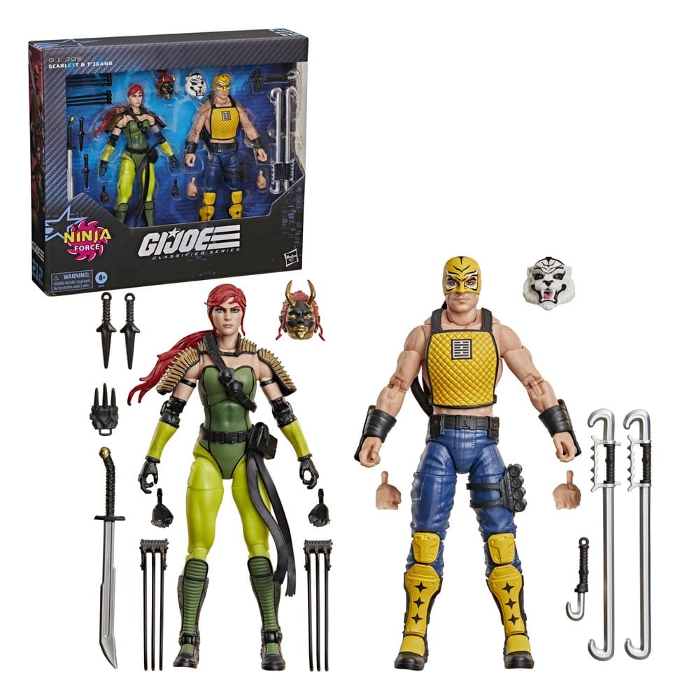 G.I. Joe Classified Series Actionfiguren 2er-Pack #212 Ninja Force Scarlett & T'Jbang 15 cm – Bild 3