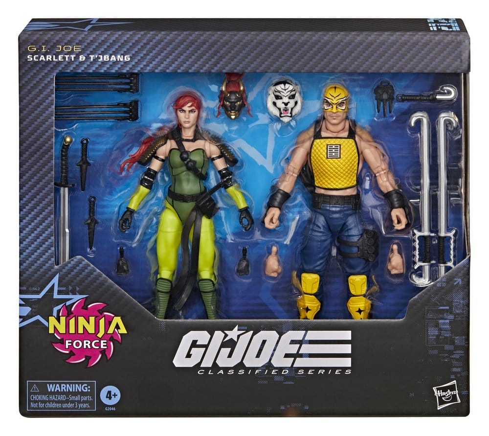 G.I. Joe Classified Series Actionfiguren 2er-Pack #212 Ninja Force Scarlett & T'Jbang 15 cm – Bild 5