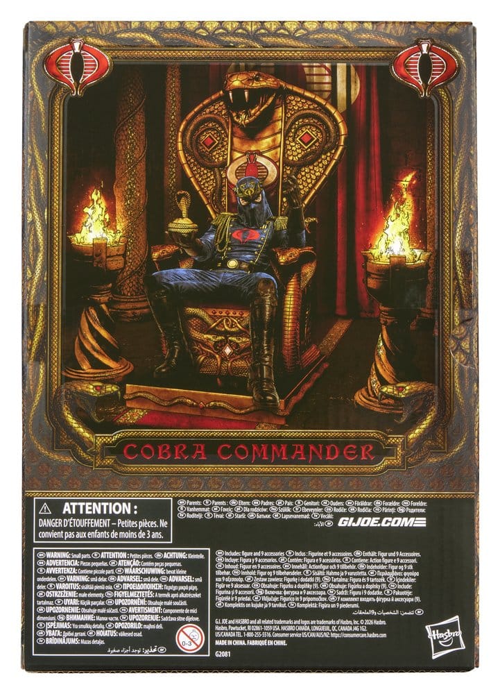 G.I. Joe Classified Series Actionfigur Cobra Commander in Dress Uniform & Throne 15 cm – Bild 2