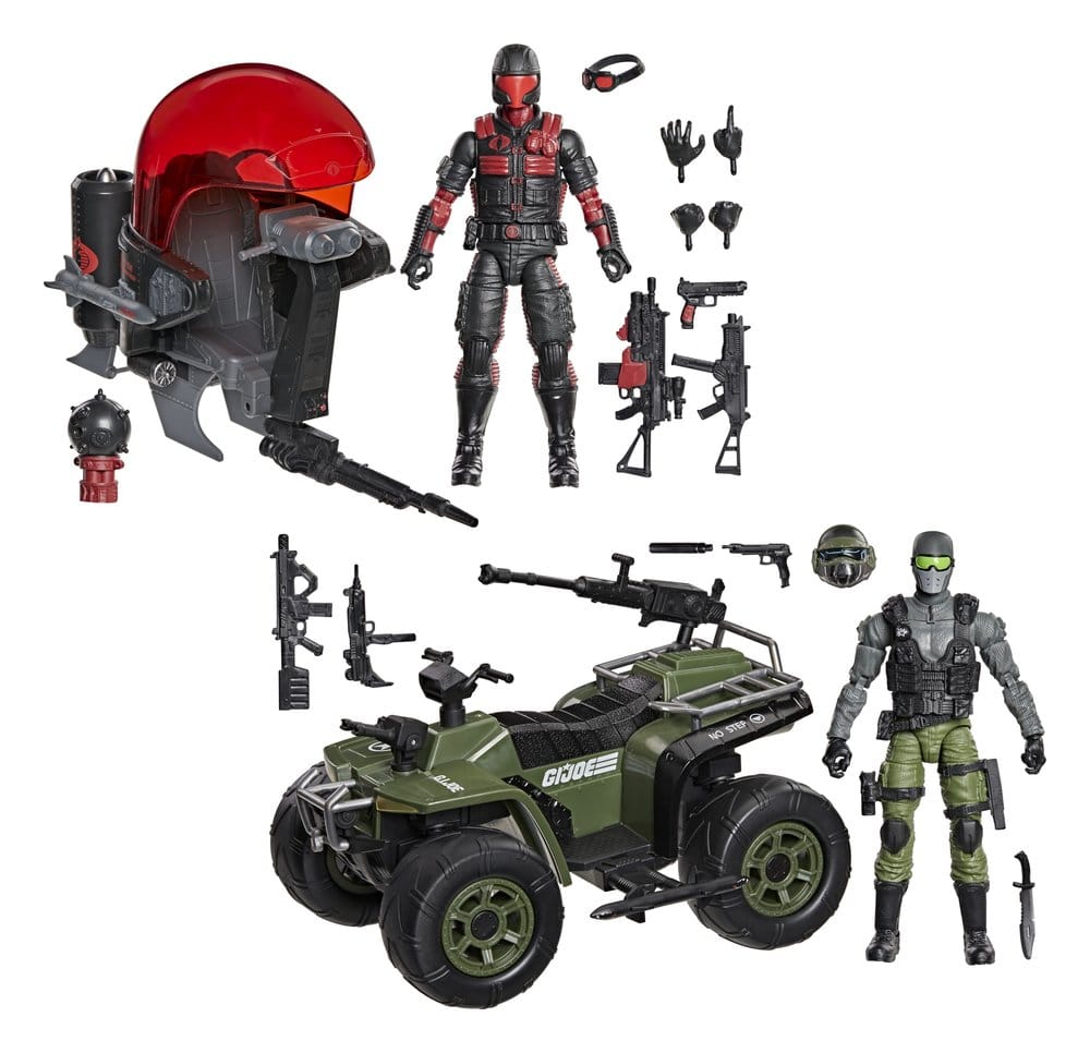 G.I. Joe Classified Series Actionfiguren & Fahrzeuge Set Snake Eyes & Varmint ATV vs. Stealth Viper & Cobra Stealth Flight Pod (Trubble Bubble) 15 cm – Bild 5