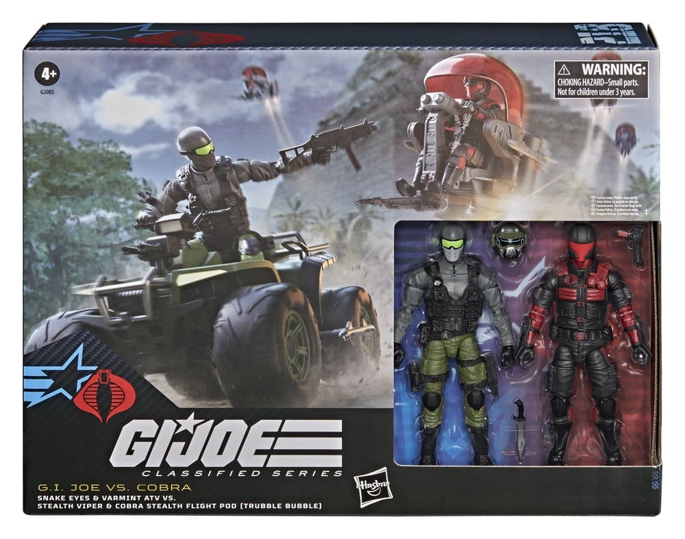 G.I. Joe Classified Series Actionfiguren & Fahrzeuge Set Snake Eyes & Varmint ATV vs. Stealth Viper & Cobra Stealth Flight Pod (Trubble Bubble) 15 cm – Bild 6