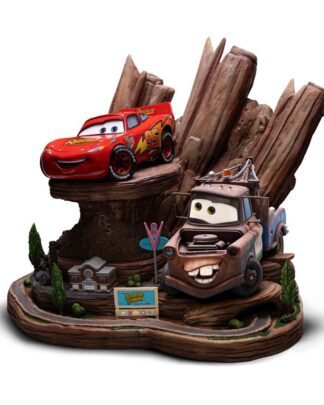 Cars Deluxe Art Scale Statue 1/10 Lightning Mcqueen & Hook 31 cm