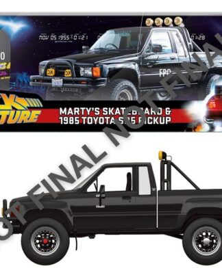 Zurück in die Zukunft Diecast Modell 1:24 Marty's Skateboard 1985 Toyota