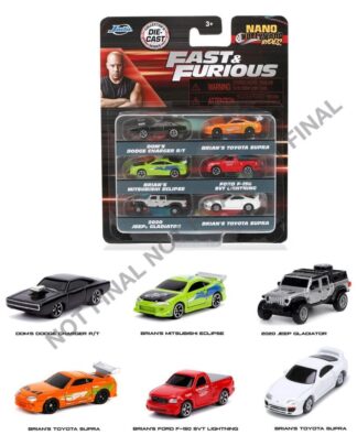 Fast & Furious 6er-Pack Nano Cars