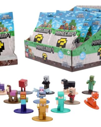 Minecraft Nanofigs Minifiguren 4 cm Blind Box Display (24)