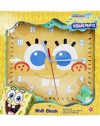 Spongebob Wanduhr quadratisch Spongebob