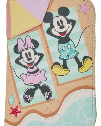 Mickey & Minnie Beach Fun Zip Around Wallet