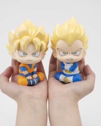 Dragon Ball DAIMA Look Up PVC Figuren 2er-Pack Super Saiyan Son Goku (mini) & Super Saiyan Vegeta (mini) 11 cm (with gift)