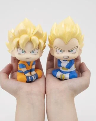 Dragon Ball DAIMA Look Up PVC Figuren 2er-Pack Super Saiyan Son Goku (mini) & Super Saiyan Vegeta (mini) 11 cm (with gift)