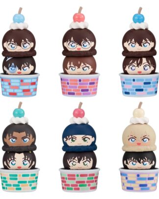 Detective Conan Tsumichen Stack up & Change Minifiguren 8 cm Blind Box Sortiment (6) (with gift)