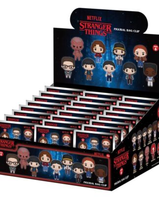Stranger Things 5 3D PVC-Taschenanhänger Serie 6 Blind Bag Display (24)