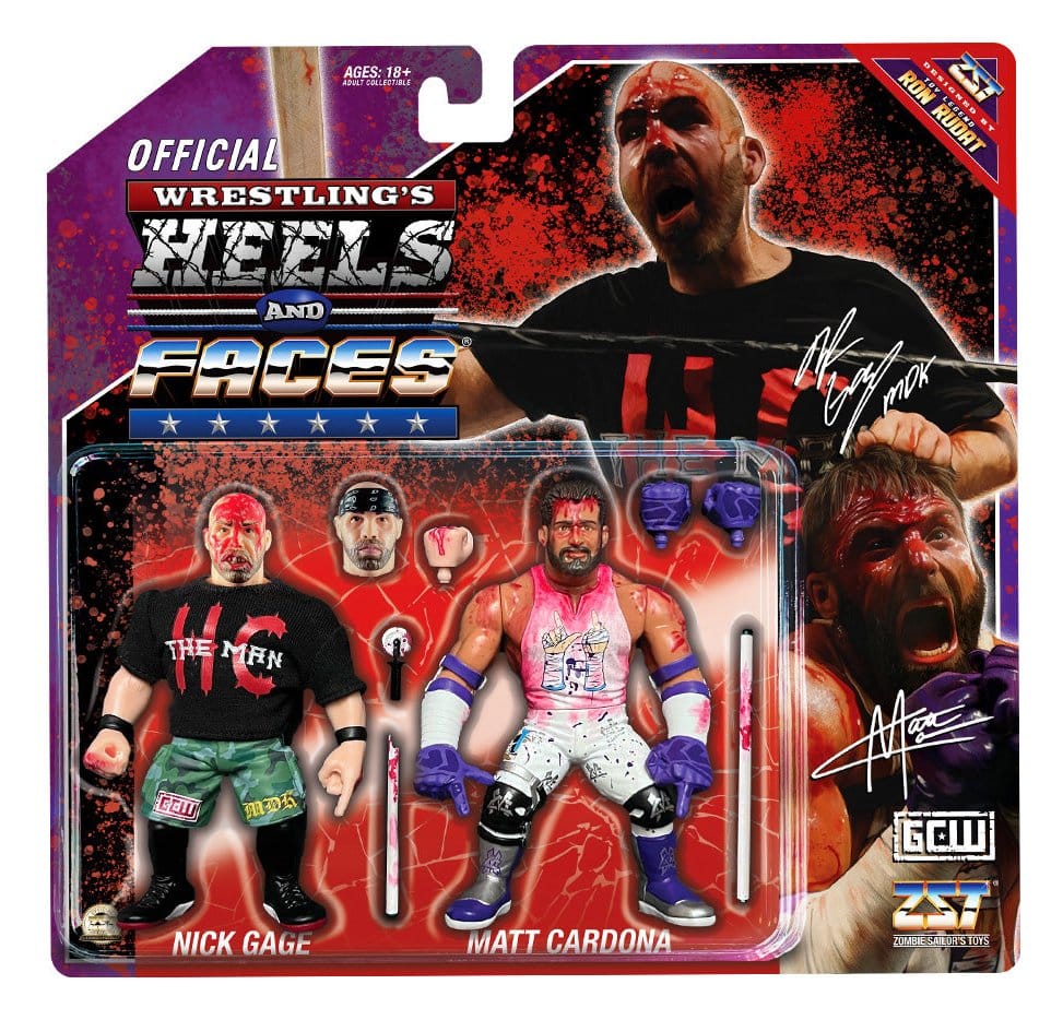 Zombie Sailor's Toys Actionfiguren 2er-Pack Nick Gage vs. Matt Cardona 11 cm – Bild 2
