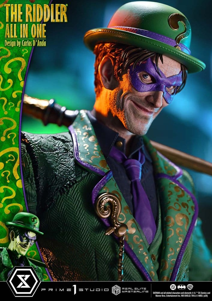 DC Comics Real Elite Masterline Series Statue 1/3 The Riddler All In One (Design by Carlos D'Anda) 74 cm – Bild 3