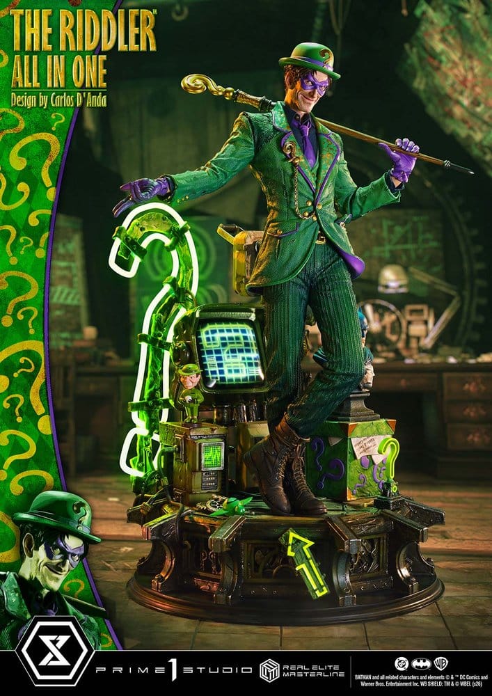 DC Comics Real Elite Masterline Series Statue 1/3 The Riddler All In One (Design by Carlos D'Anda) 74 cm – Bild 4
