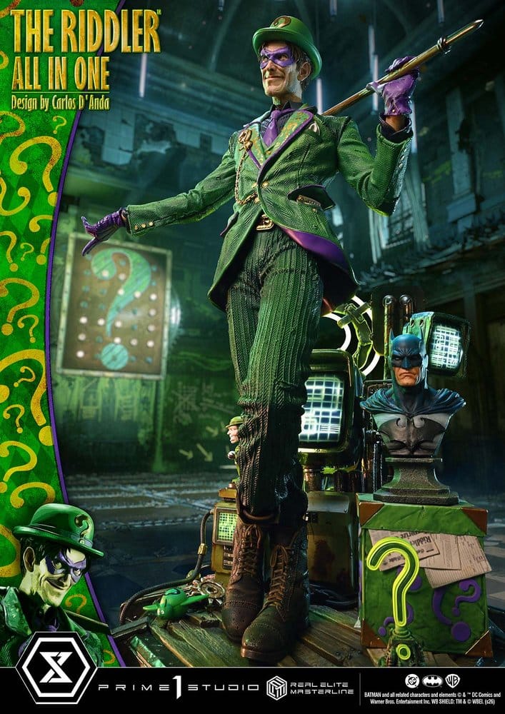 DC Comics Real Elite Masterline Series Statue 1/3 The Riddler All In One (Design by Carlos D'Anda) 74 cm – Bild 5