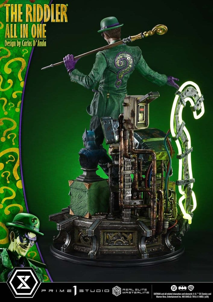 DC Comics Real Elite Masterline Series Statue 1/3 The Riddler All In One (Design by Carlos D'Anda) 74 cm – Bild 9