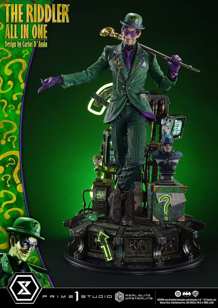 DC Comics Real Elite Masterline Series Statue 1/3 The Riddler All In One (Design by Carlos D'Anda) 74 cm – Bild 10