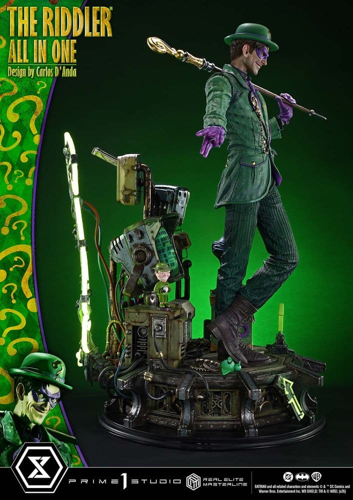 DC Comics Real Elite Masterline Series Statue 1/3 The Riddler All In One (Design by Carlos D'Anda) 74 cm – Bild 11