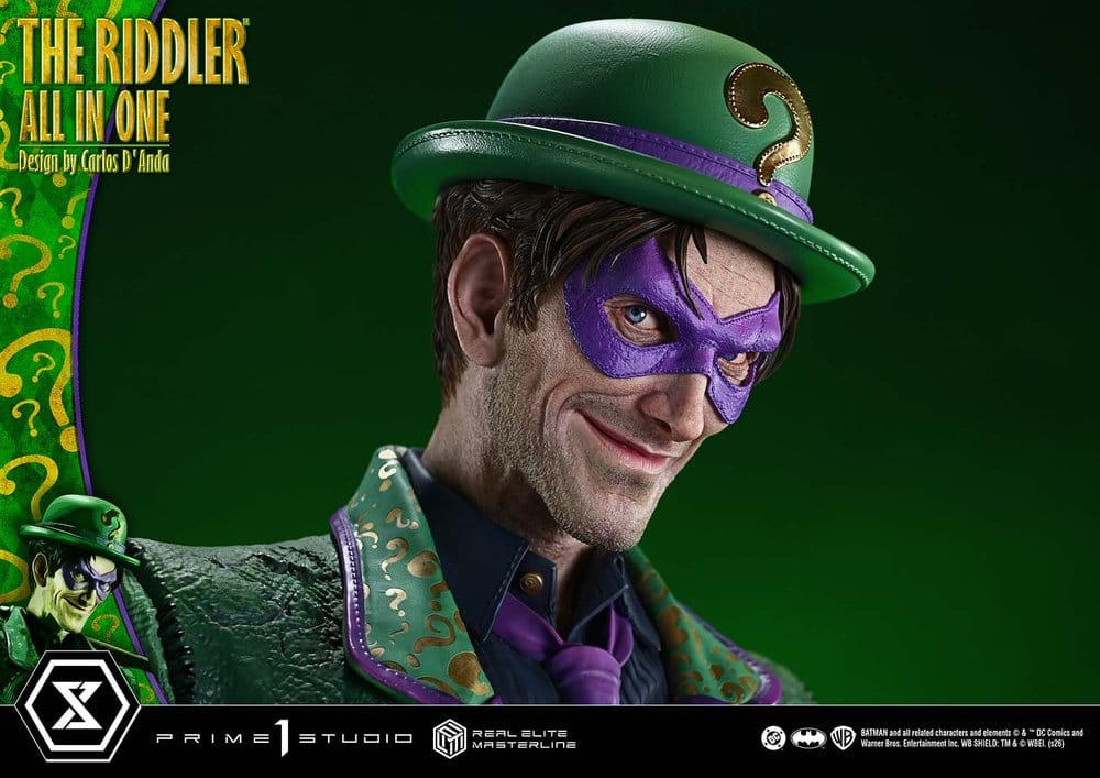 DC Comics Real Elite Masterline Series Statue 1/3 The Riddler All In One (Design by Carlos D'Anda) 74 cm – Bild 12