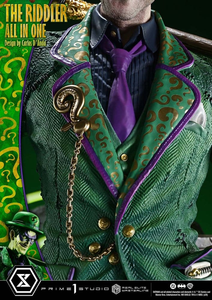 DC Comics Real Elite Masterline Series Statue 1/3 The Riddler All In One (Design by Carlos D'Anda) 74 cm – Bild 13
