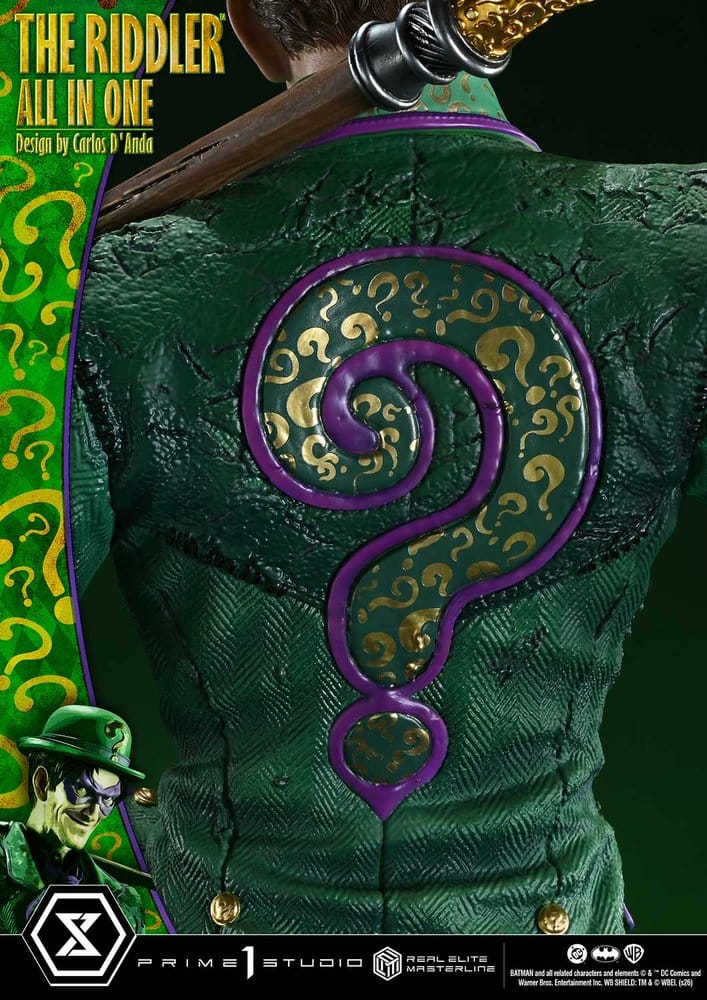 DC Comics Real Elite Masterline Series Statue 1/3 The Riddler All In One (Design by Carlos D'Anda) 74 cm – Bild 14