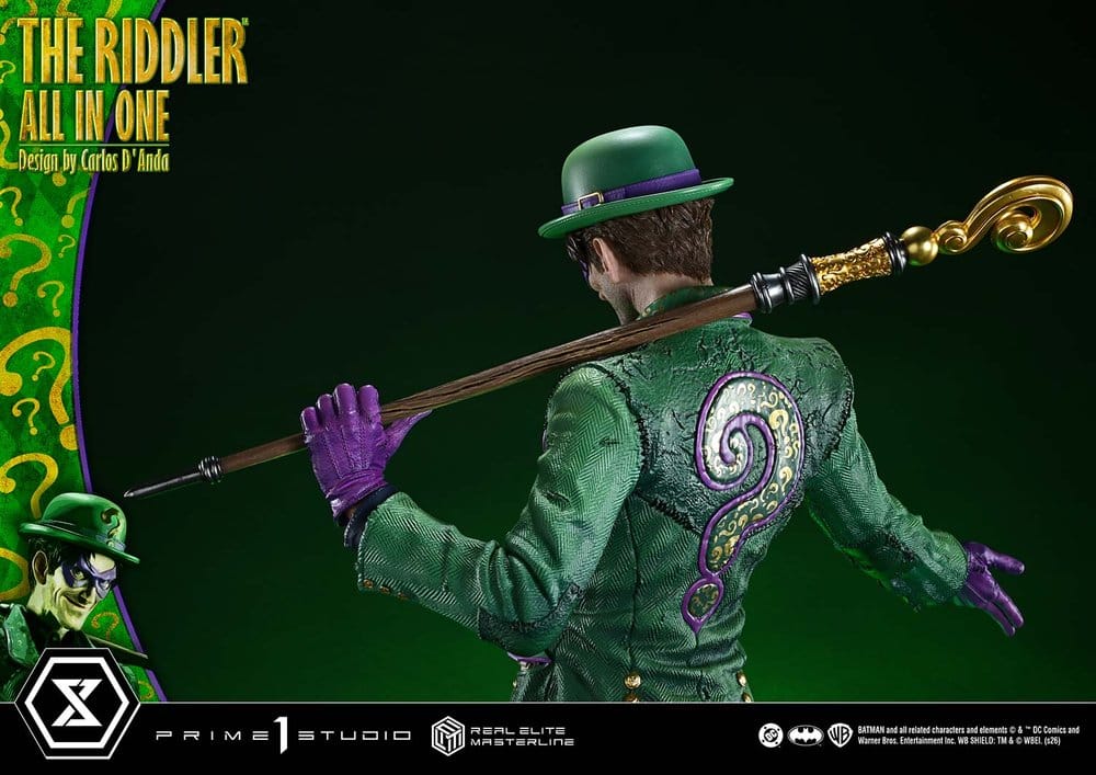 DC Comics Real Elite Masterline Series Statue 1/3 The Riddler All In One (Design by Carlos D'Anda) 74 cm – Bild 21
