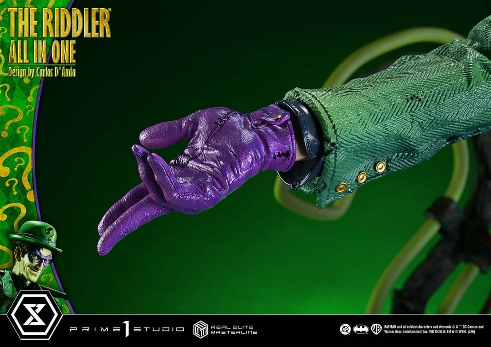 DC Comics Real Elite Masterline Series Statue 1/3 The Riddler All In One (Design by Carlos D'Anda) 74 cm – Bild 22