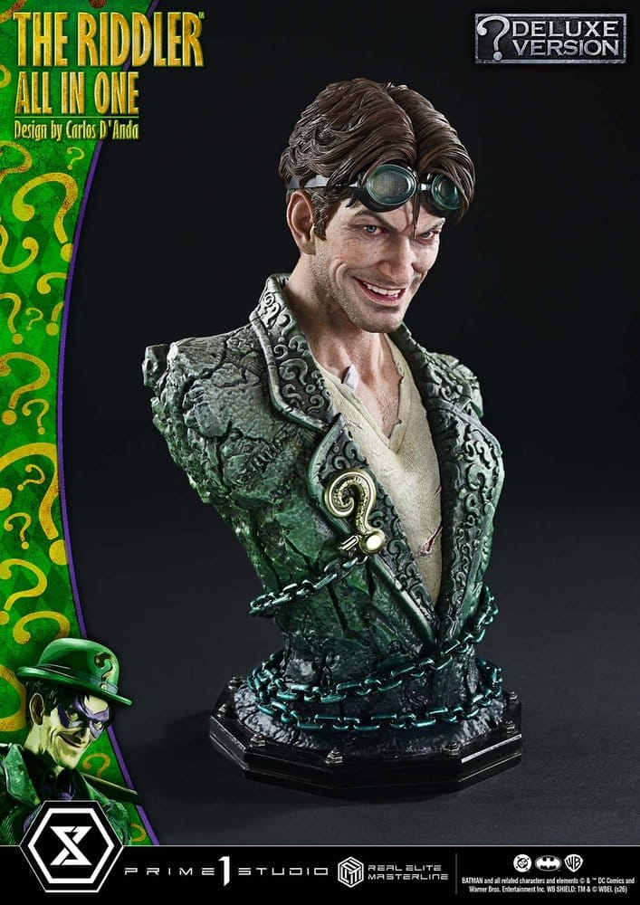 DC Comics Real Elite Masterline Series Statue 1/3 The Riddler All In One (Design by Carlos D'Anda) Deluxe Version 74 cm – Bild 17
