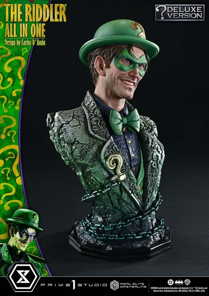 DC Comics Real Elite Masterline Series Statue 1/3 The Riddler All In One (Design by Carlos D'Anda) Deluxe Version 74 cm – Bild 18