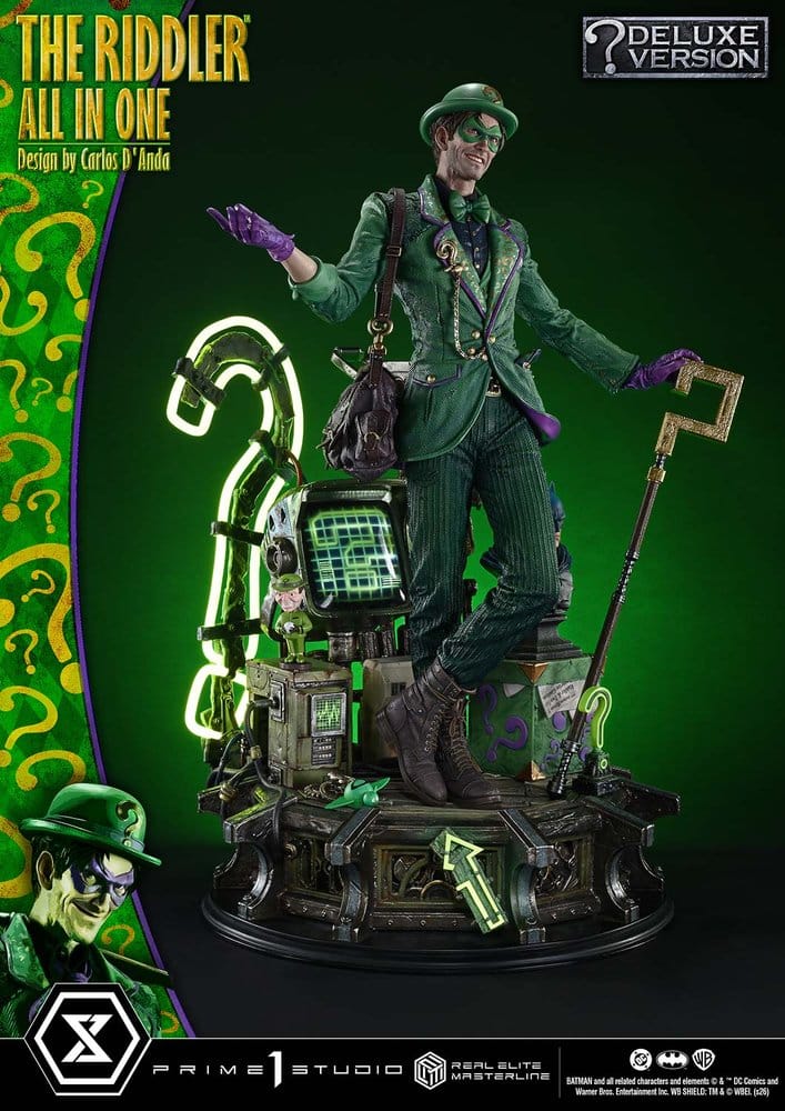 DC Comics Real Elite Masterline Series Statue 1/3 The Riddler All In One (Design by Carlos D'Anda) Deluxe Version 74 cm – Bild 20