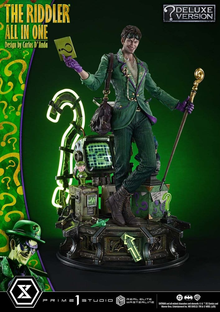 DC Comics Real Elite Masterline Series Statue 1/3 The Riddler All In One (Design by Carlos D'Anda) Deluxe Version 74 cm – Bild 21