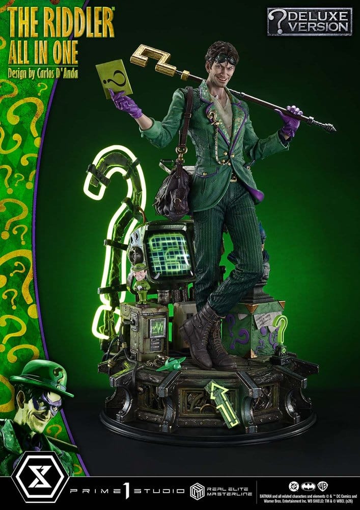 DC Comics Real Elite Masterline Series Statue 1/3 The Riddler All In One (Design by Carlos D'Anda) Deluxe Version 74 cm – Bild 22