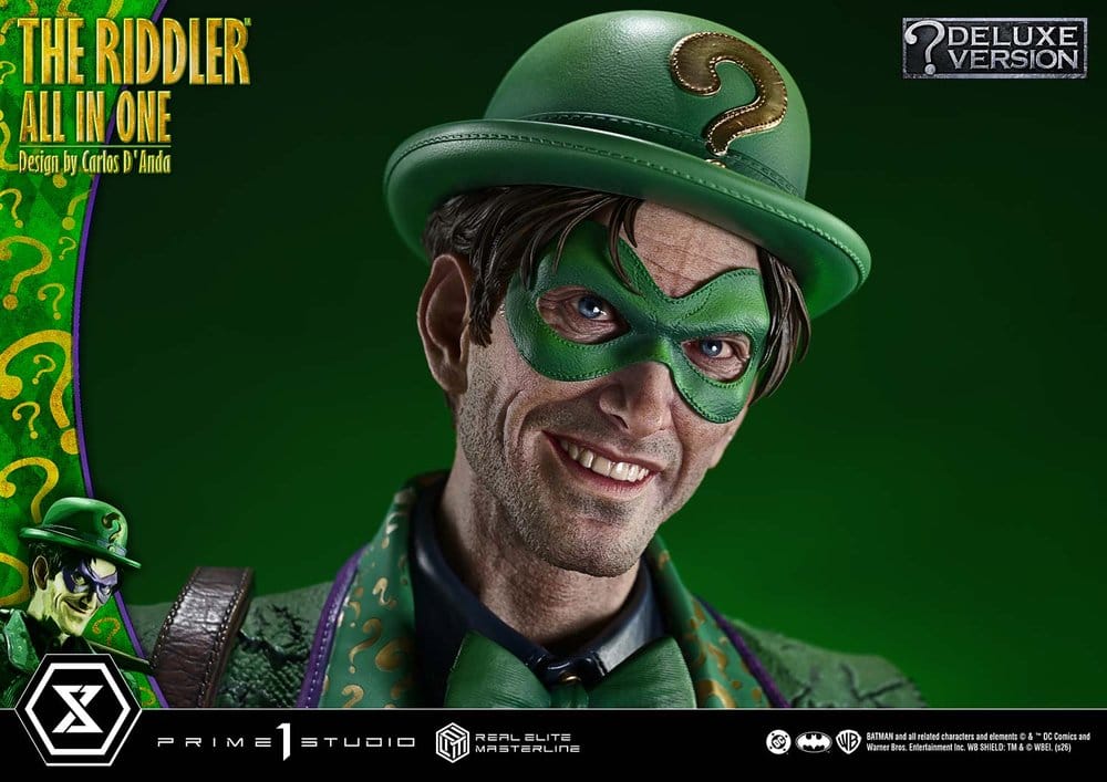 DC Comics Real Elite Masterline Series Statue 1/3 The Riddler All In One (Design by Carlos D'Anda) Deluxe Version 74 cm – Bild 23