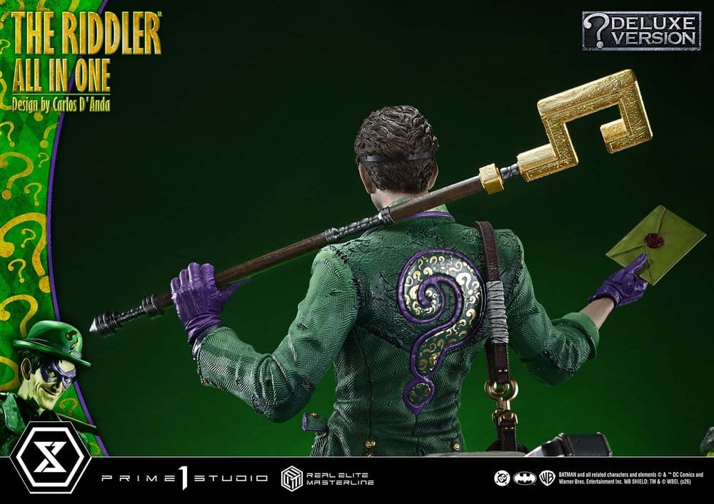 DC Comics Real Elite Masterline Series Statue 1/3 The Riddler All In One (Design by Carlos D'Anda) Deluxe Version 74 cm – Bild 25