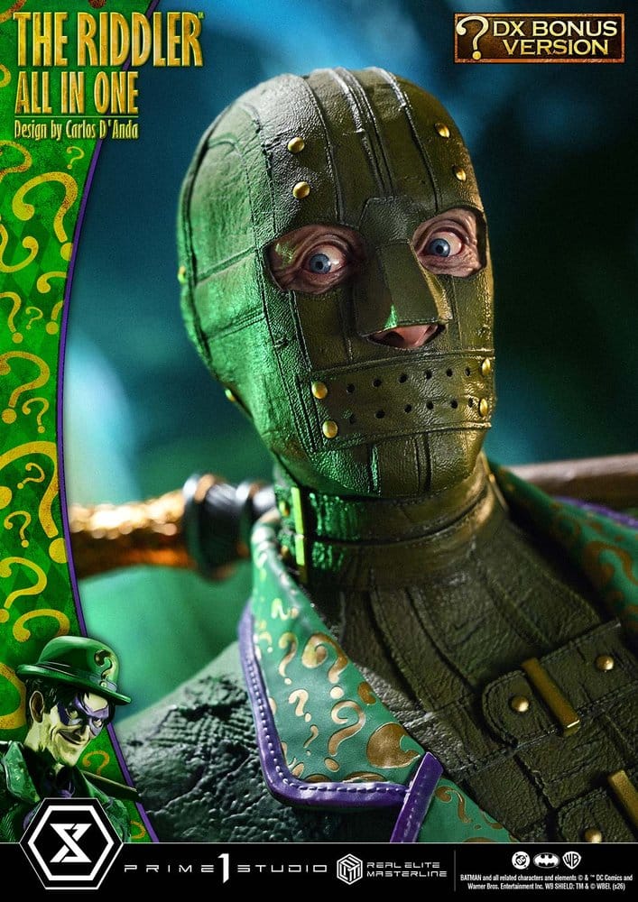 DC Comics Real Elite Masterline Series Statue 1/3 The Riddler All In One (Design by Carlos D'Anda) DX Bonus Version 74 cm – Bild 5